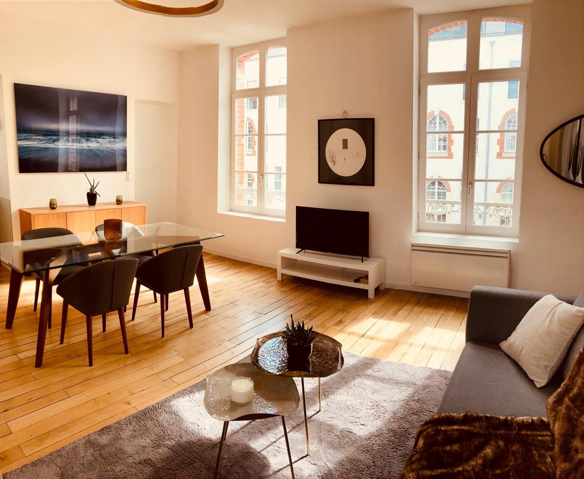 So Guest- Luxueux Appartement, Ancienne Maison De Champagne Proche Cathedrale 랭스 외부 사진