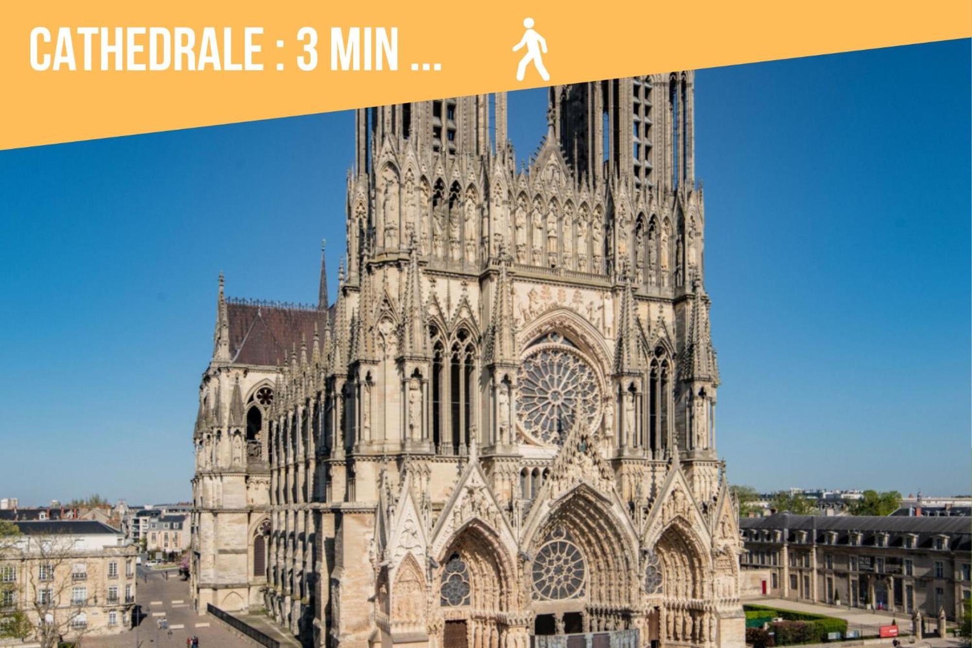So Guest- Luxueux Appartement, Ancienne Maison De Champagne Proche Cathedrale 랭스 외부 사진